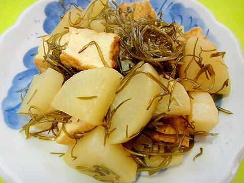 大根と刻み昆布厚揚げの煮物